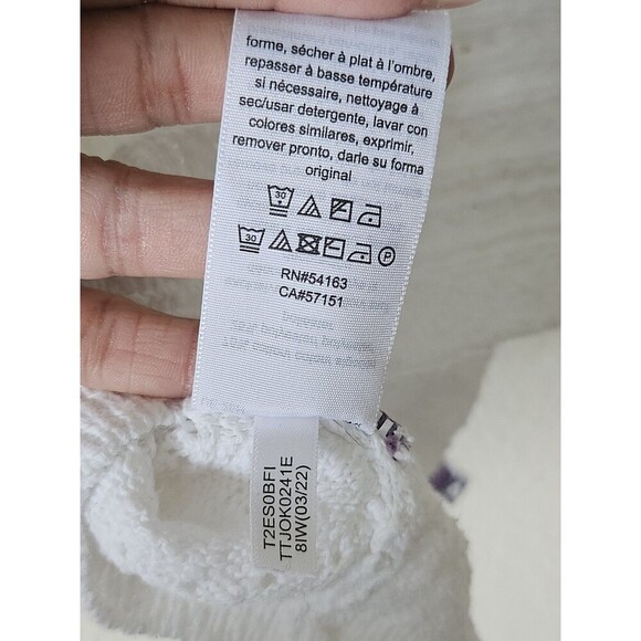 Tommy Hilfiger Tommy Jeans Women's Cropped Crochet Bra Top White Size Small. - Picture 6 of 12